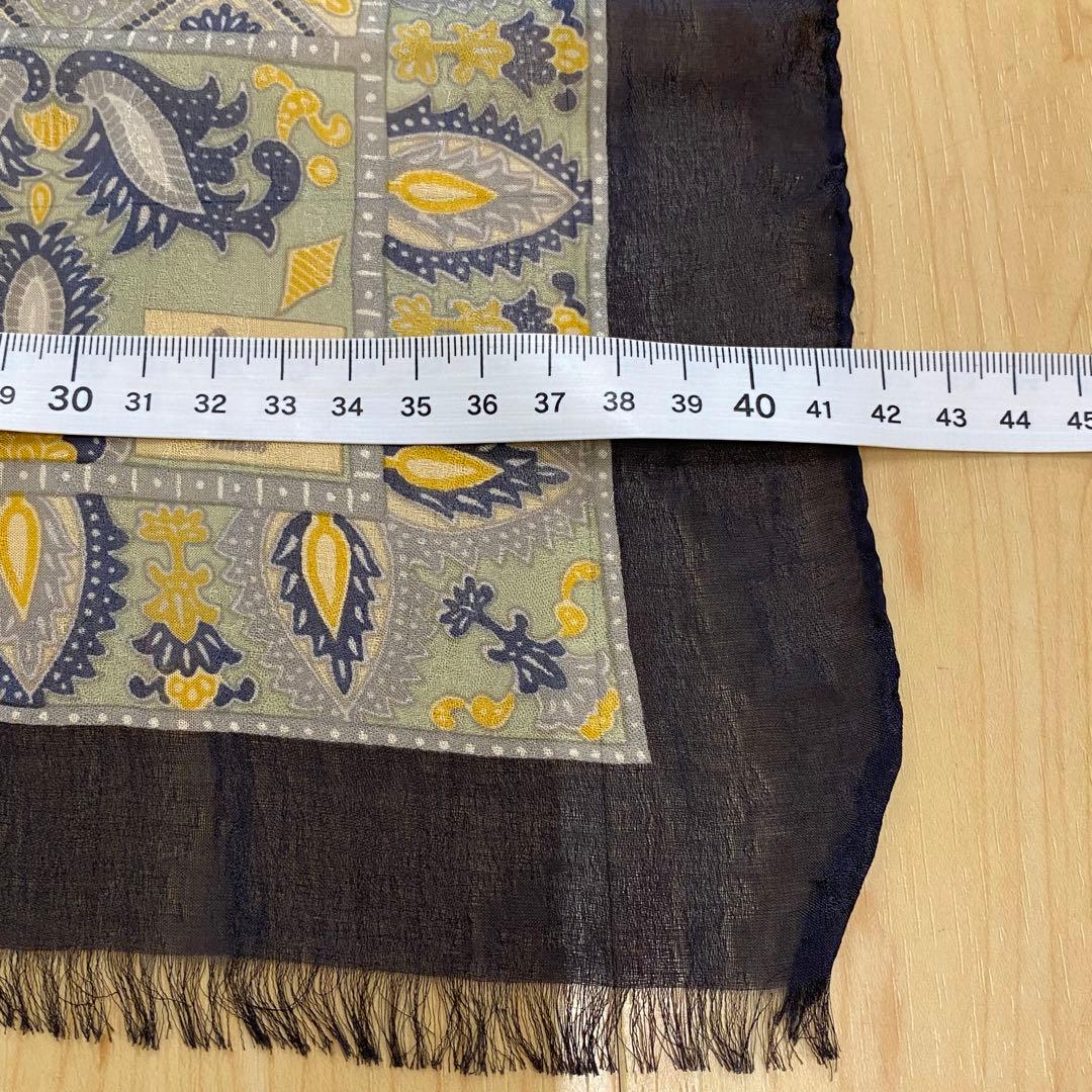ETRO エトロ ストール スカーフ ペイズリー　ブラック　no.33