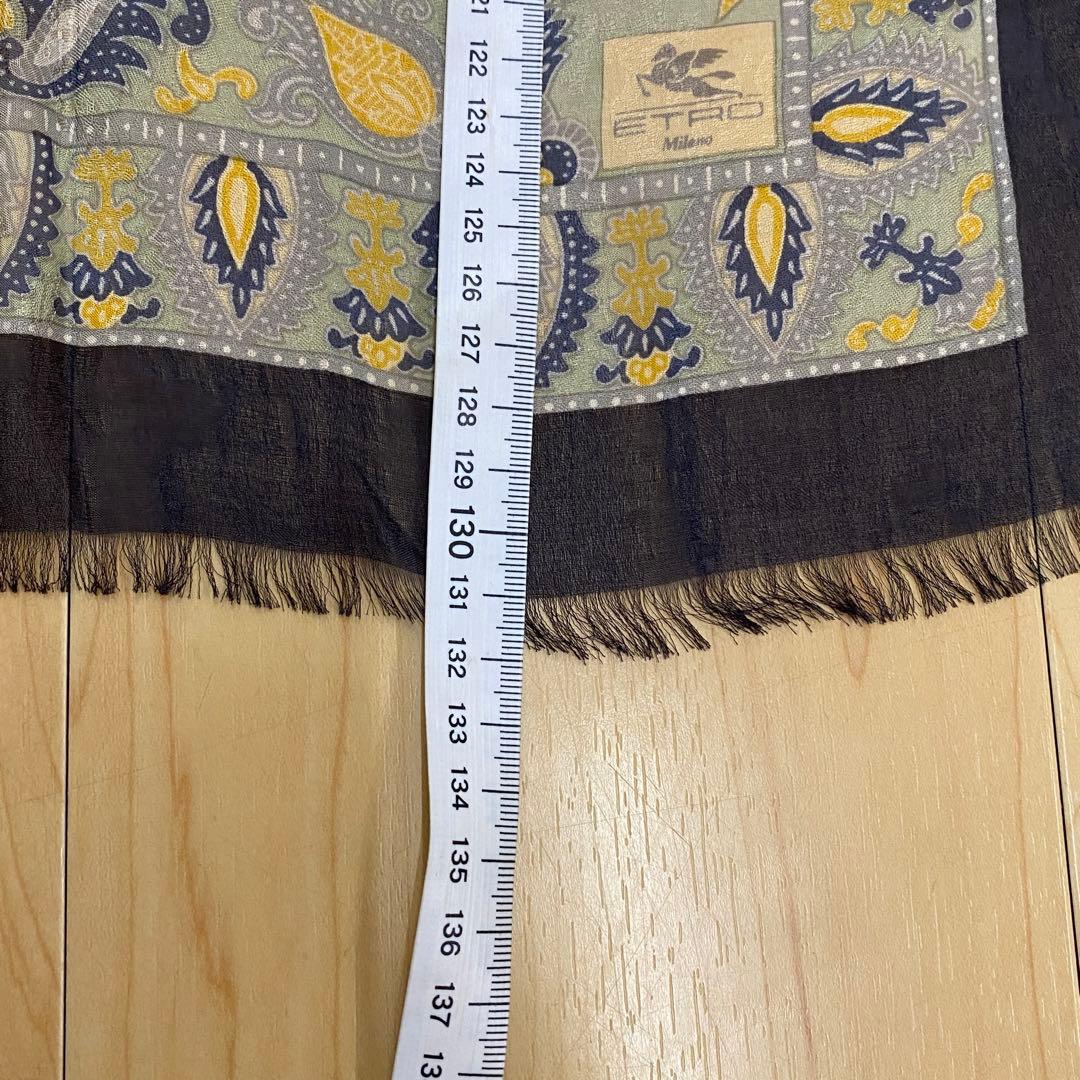 ETRO エトロ ストール スカーフ ペイズリー　ブラック　no.33