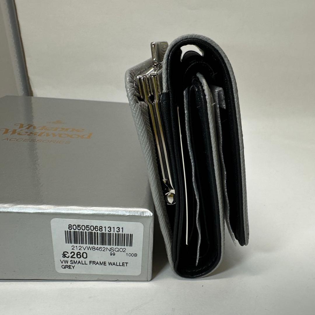 【大人気！新品】Vivienne Westwood 三つ折り財布 グレー