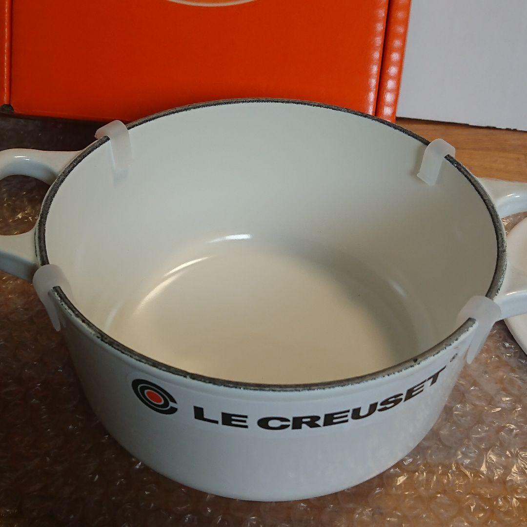 ル・クルーゼ ココットロンド 16cm ホワイト【未使用】両手鍋 ルクルーゼ