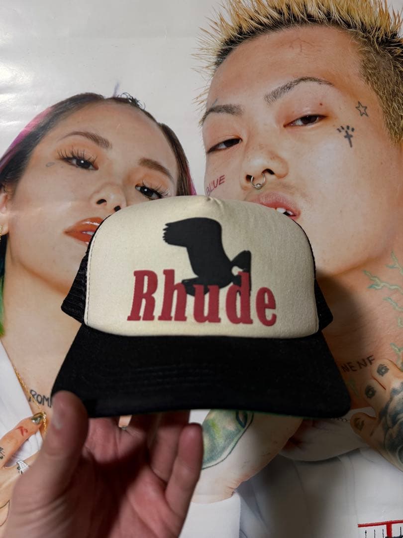 RHUDE ルード　EAGLEメッシュキャップ　FUTURE着用
