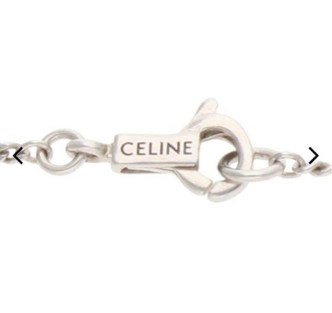 CELINE セリーヌ ネックレス ゴシックロゴ シルバー SV925 エディ期
