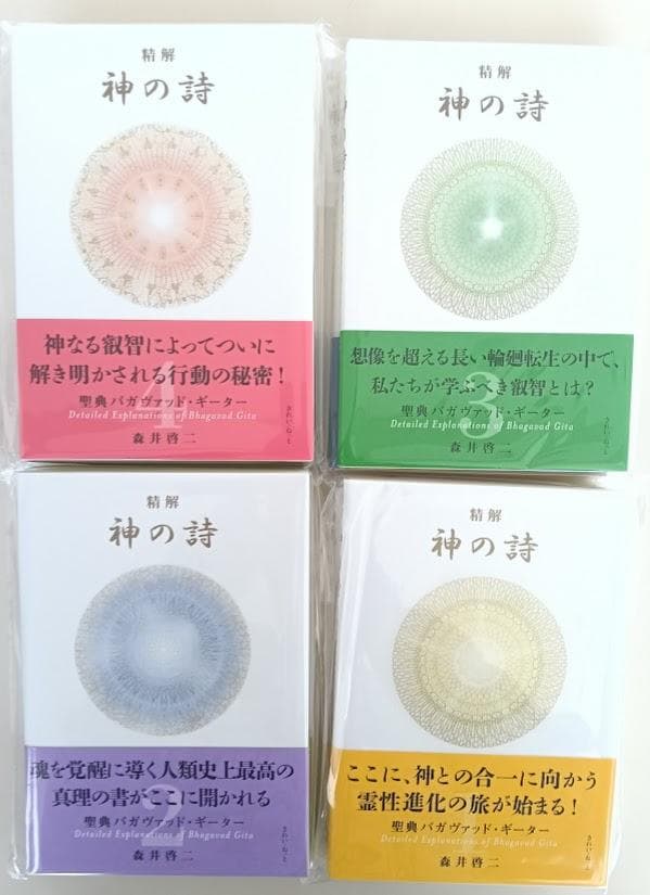 【新品・未開封】精解　神の詩　聖典バガヴァッド・ギーター　全8巻揃　森井啓二