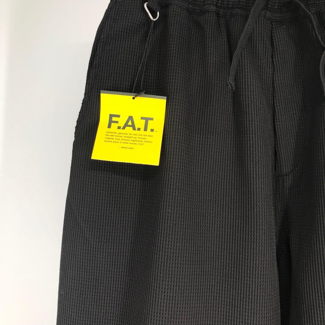 エフエーティー　パンツ　SKINNY ブラック　シアサッカー