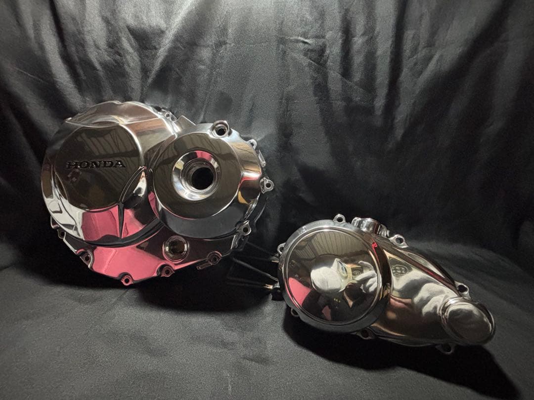 バフ工房 CB400SF NC31NC42 新品クラッチカバー&スターターカバー