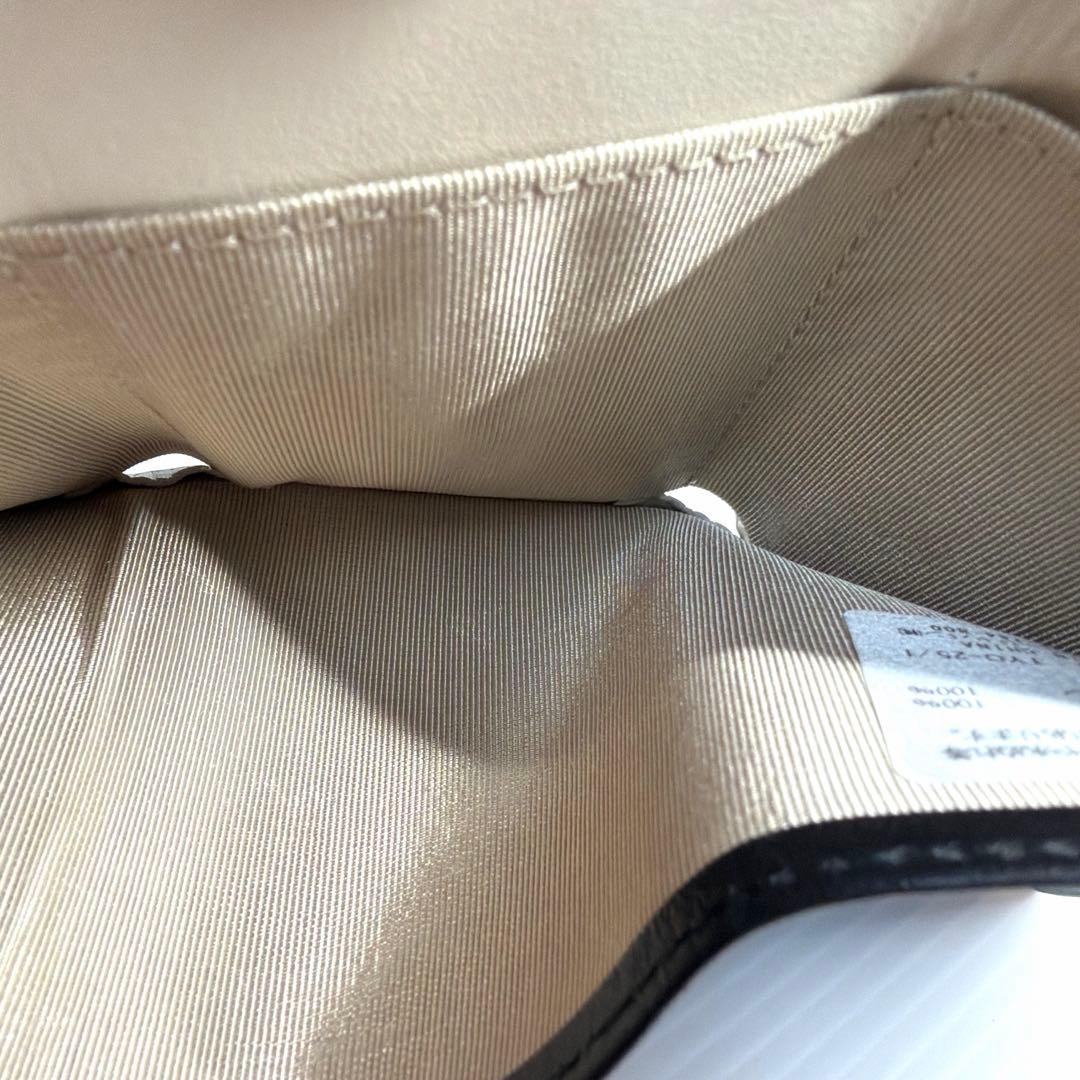 【ほぼ新品✨】agnes b. VOYAGE ウォレット三つ折り　ブラック白