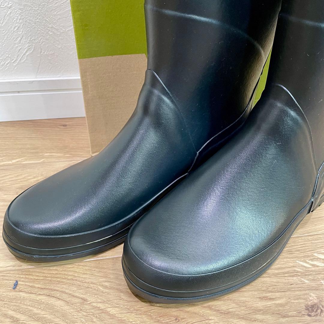 「未使用級」AIGLE レインブーツ ブラック 25.0cm