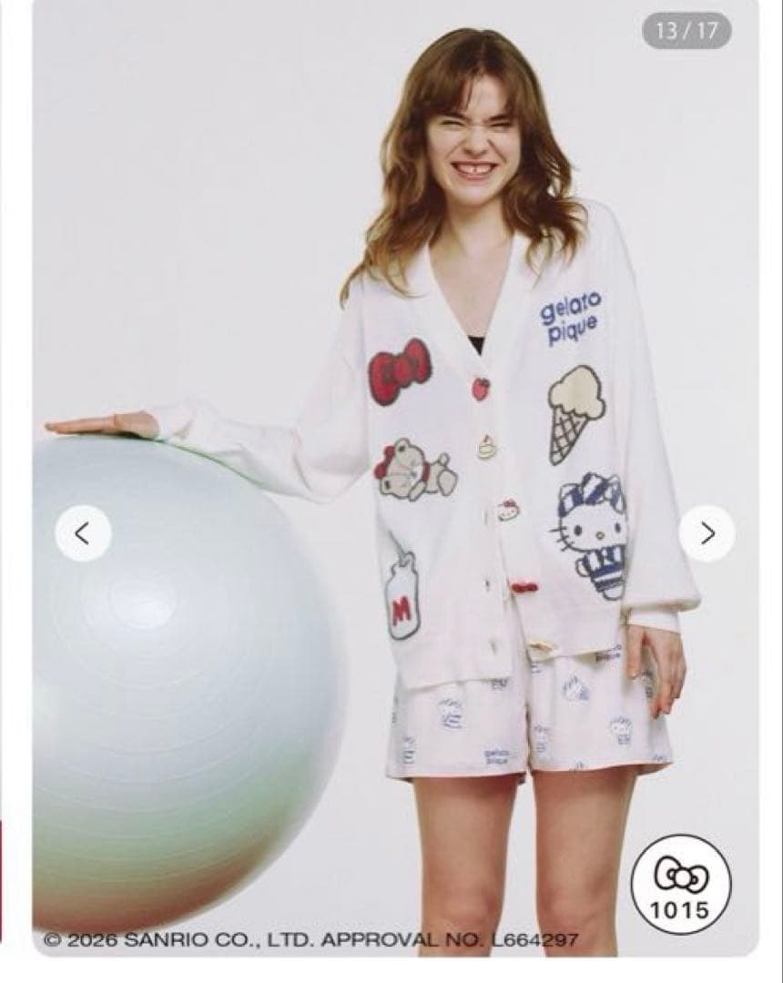 オンライン即完売 ジェラートピケ 総柄ショートパンツ サンリオ サンリオハウス