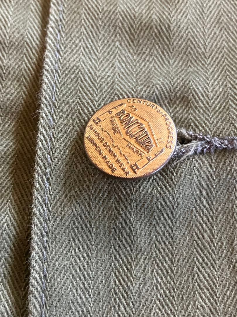 【本日限定価格】ボンクラ　Boncoura ヘリンボーンカバーオール