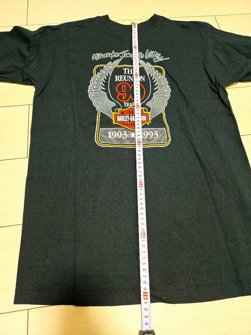 90'SUSA製 Harley-Davidson 90周年記念Tシャツ Mサイズ