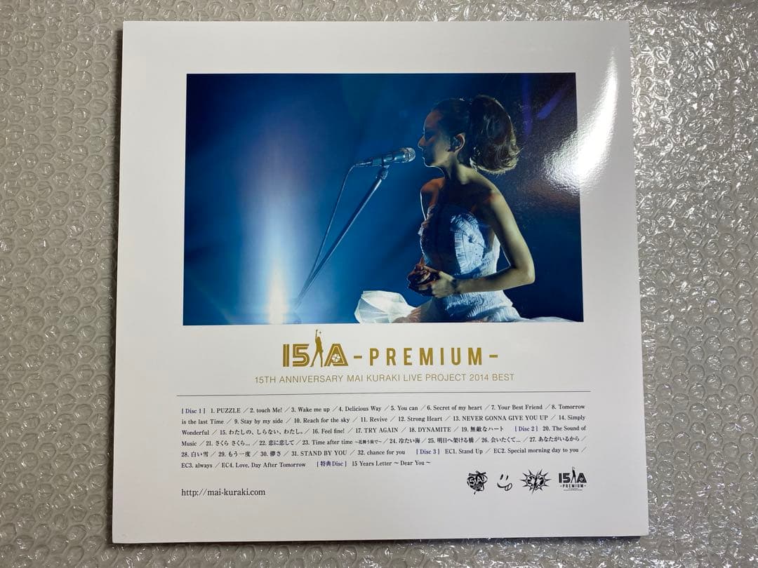 ミュージック 15th Anniversary Mai Kuraki LiveProject