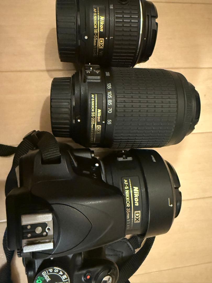 Nikon D3300 レンズ3つ付き