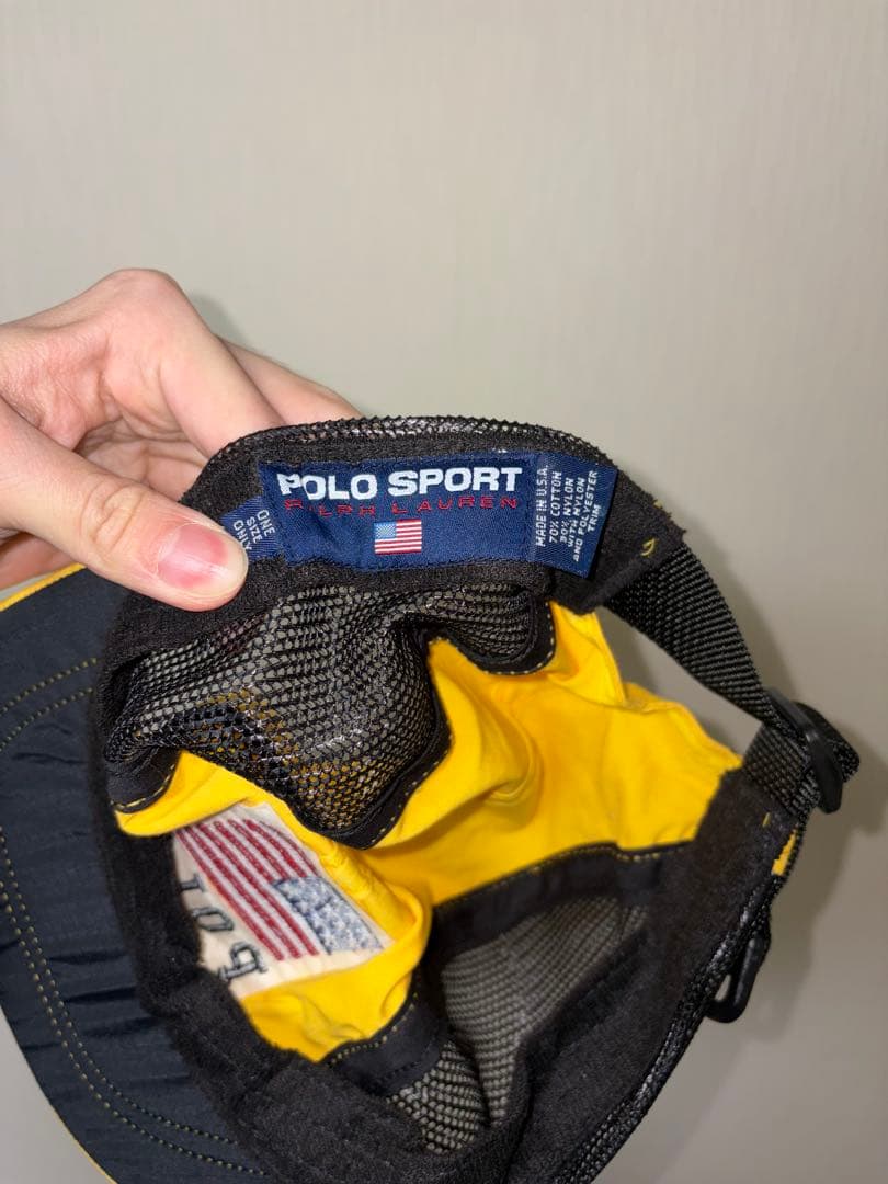 POLO SPORT RALPH LAUREN メッシュキャップ イエロー