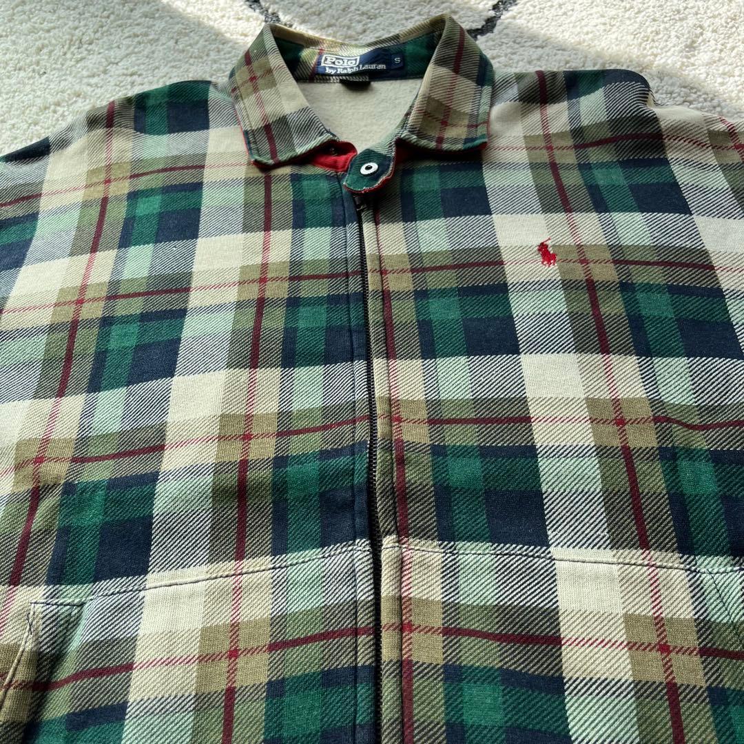 Polo by Ralph Lauren スウェット地 スイングトップ チェック