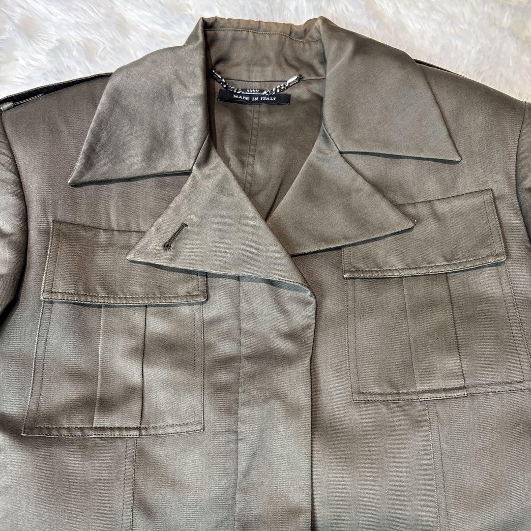 GUCCI サファリジャケット　テーラード　美品　gg柄　シルエット◎ スーツ