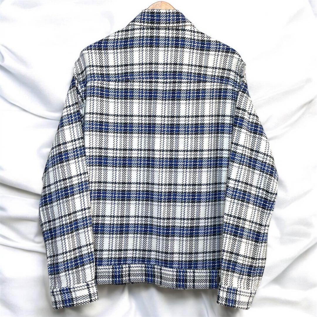美品　エディフィス　DEVEAUX バスケットチェック　トラッカージャケット