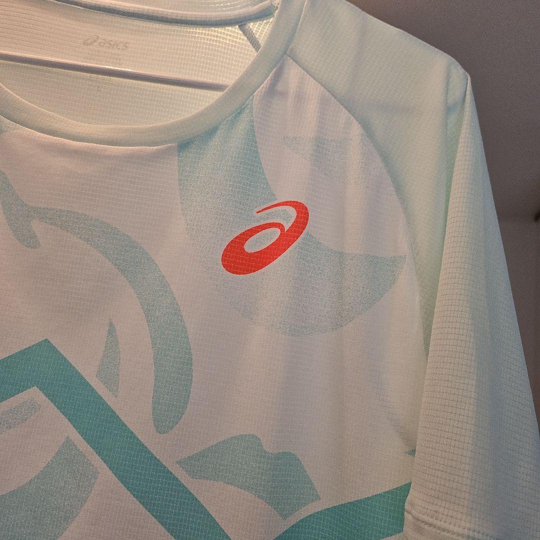 (とっしぃ君)ASICS ランニングウェア tシャツ Lサイズ