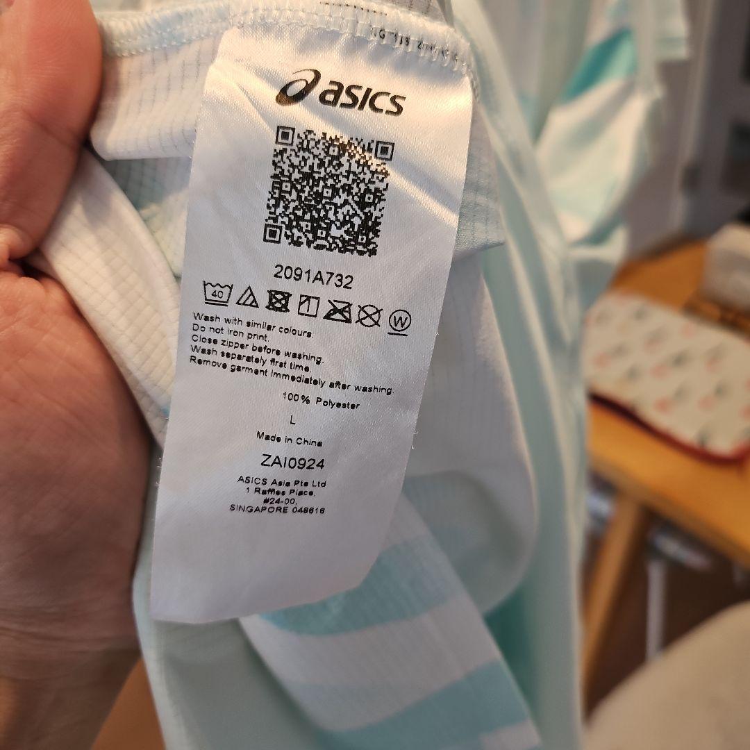 (とっしぃ君)ASICS ランニングウェア tシャツ Lサイズ