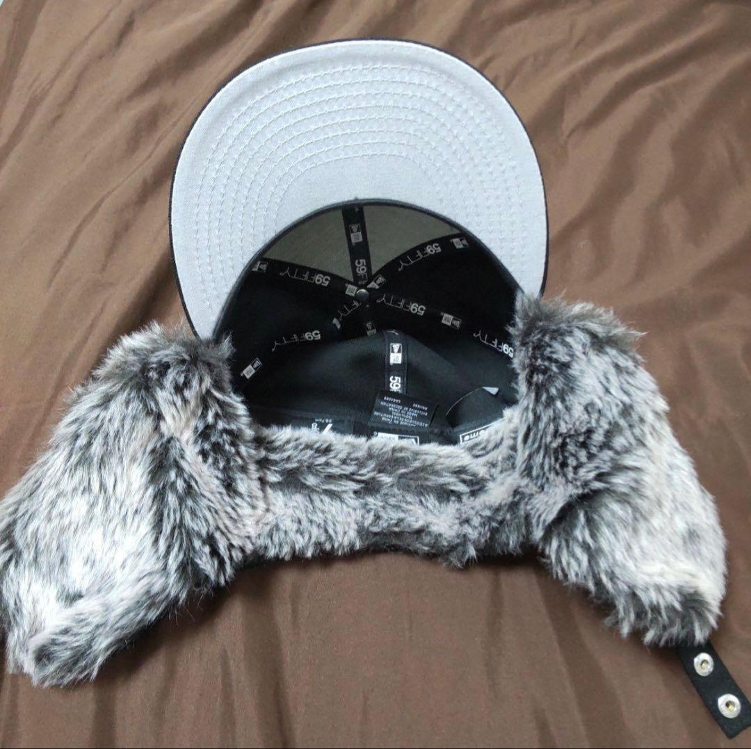帽子 Supreme Earflap New Era \"Black\" BOXLOGO