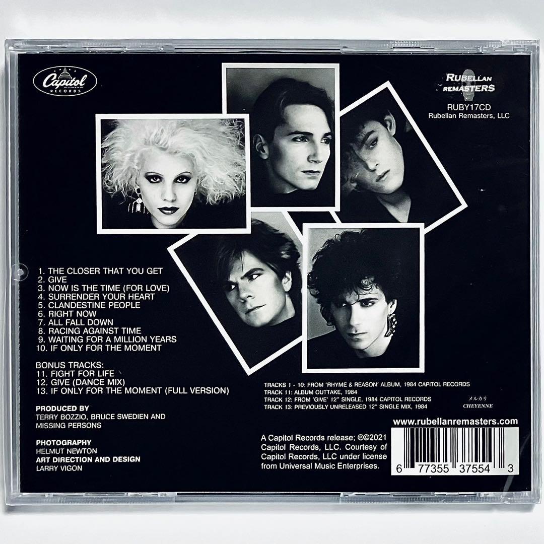 MISSING PERSONS RHYME & REASON CD 新品未開封