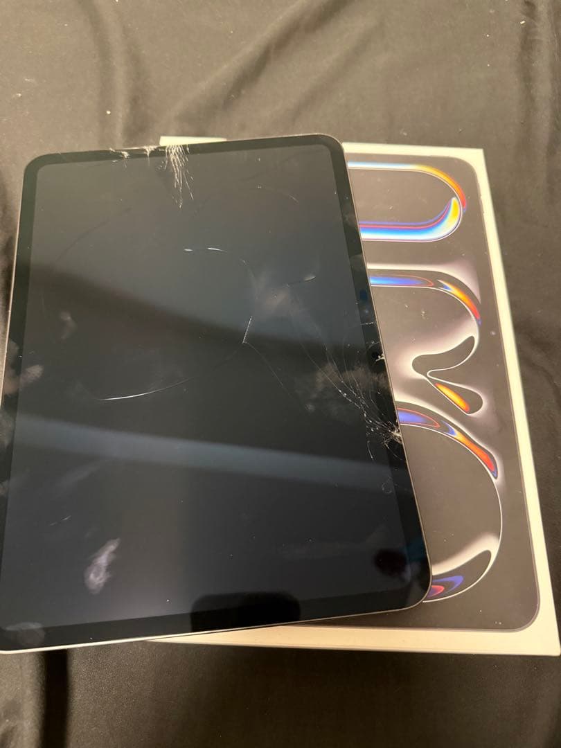 iPad Pro M4 11inch スペースグレー 画面ひび割れ