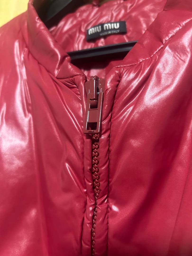 ジャケット・アウター miumiu short padded jacket archive read