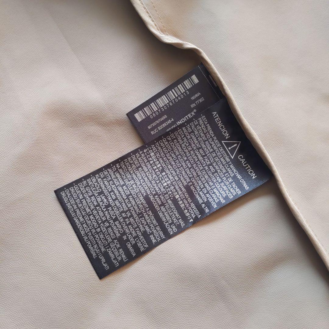 【新品未使用】2026SS ZARA 撥水加工ベルト付きトレンチコート　xs