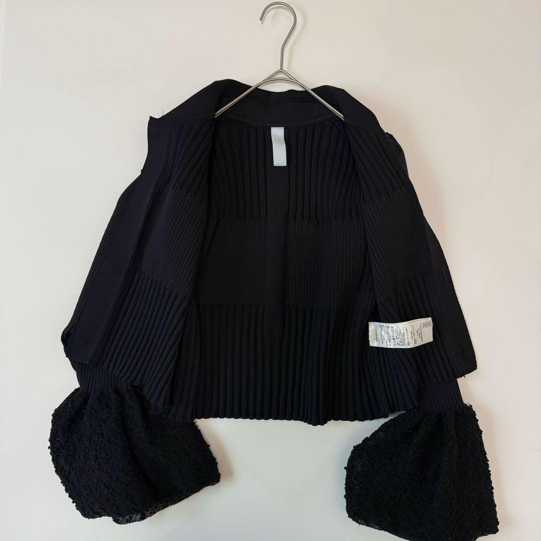 CFCL FLUTED ORNAMENT CROPPED SHIRTカーディガン