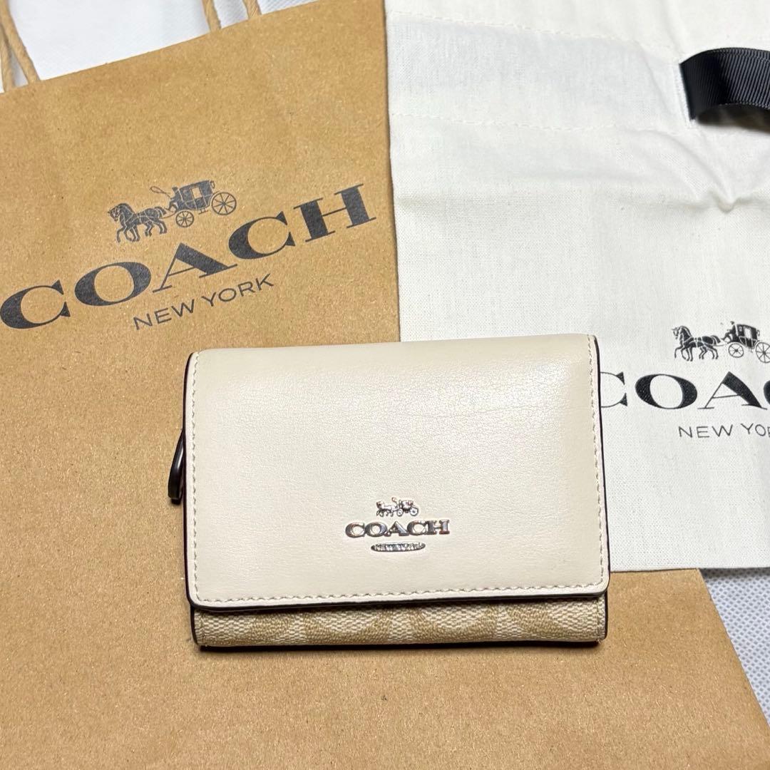 COACH 財布 3つ折り 小銭入れ コーチ