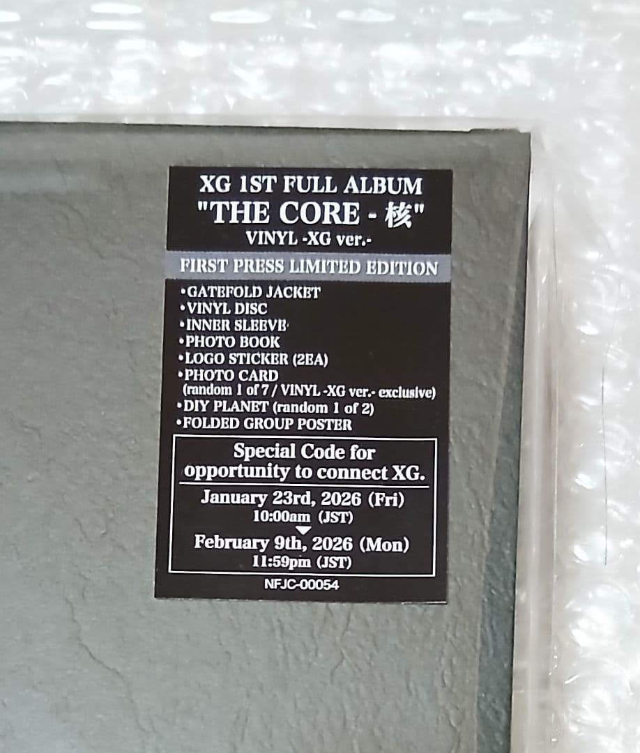 さ*る様 XG THE CORE 核 VINYL レコード 開封済み トレカなし
