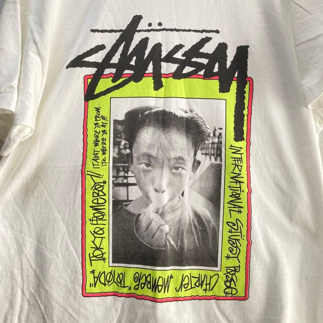 Stussy TOYODA トヨダ君 Tシャツ ホワイト