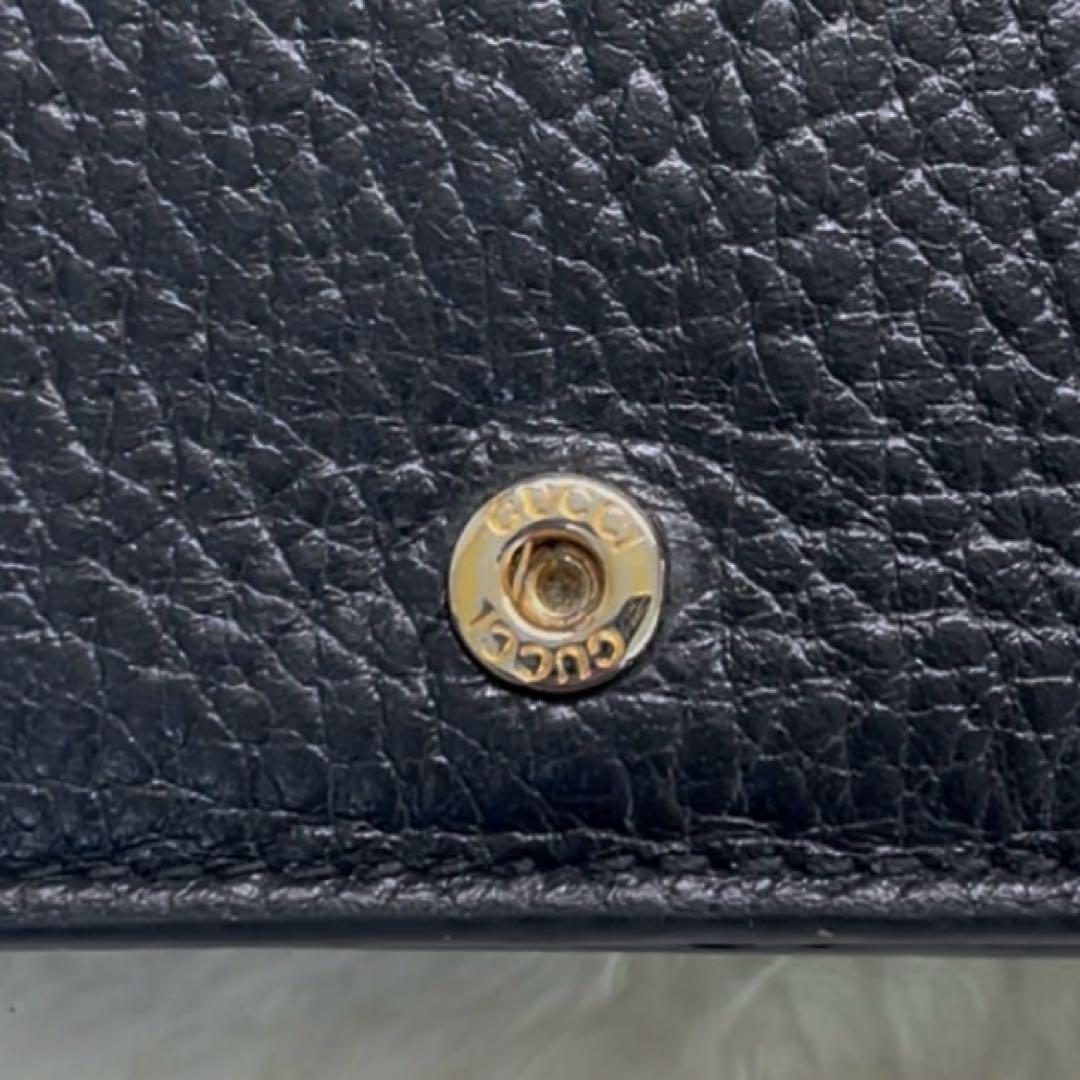 美品✨GUCCI 二つ折り 財布 マーモント GGスプリーム ブラック 現行