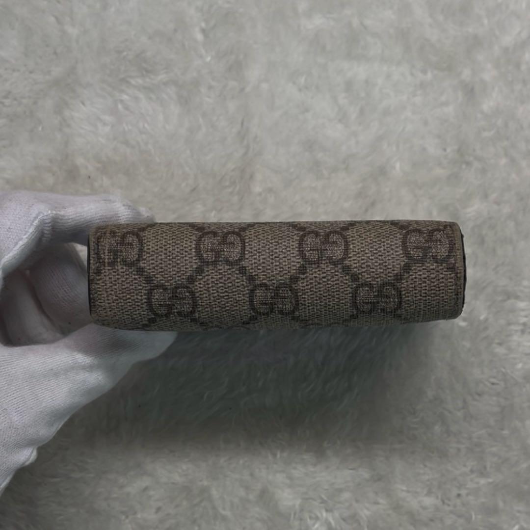 美品✨GUCCI 二つ折り 財布 マーモント GGスプリーム ブラック 現行