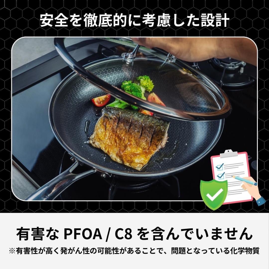 HexClad ハイブリッド ノンスティック フライパン 【20cm】
