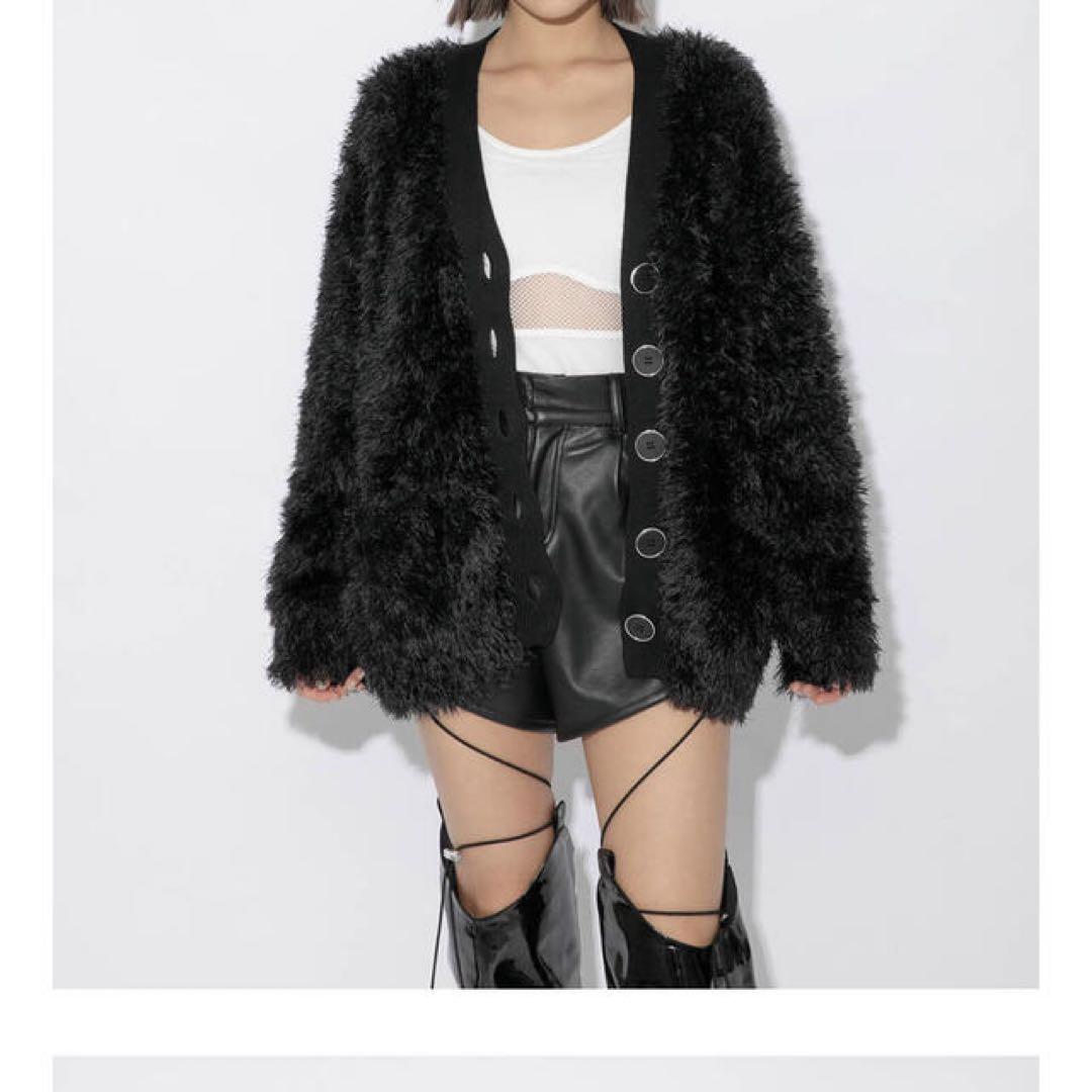 トップス melt the lady basic shaggy cardigan
