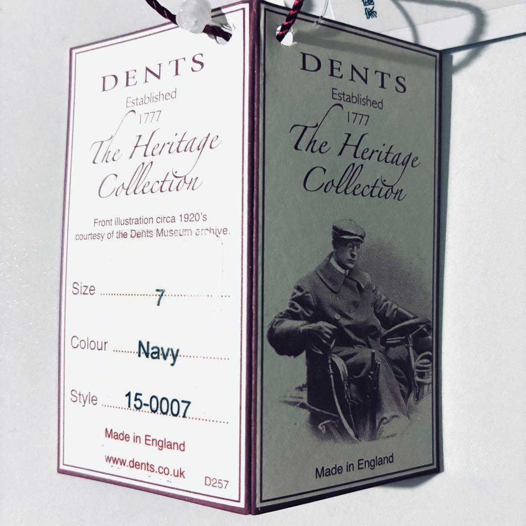 DENTS デンツ　レザーグローブ　007 Bisley 本革　ネイビー　新品
