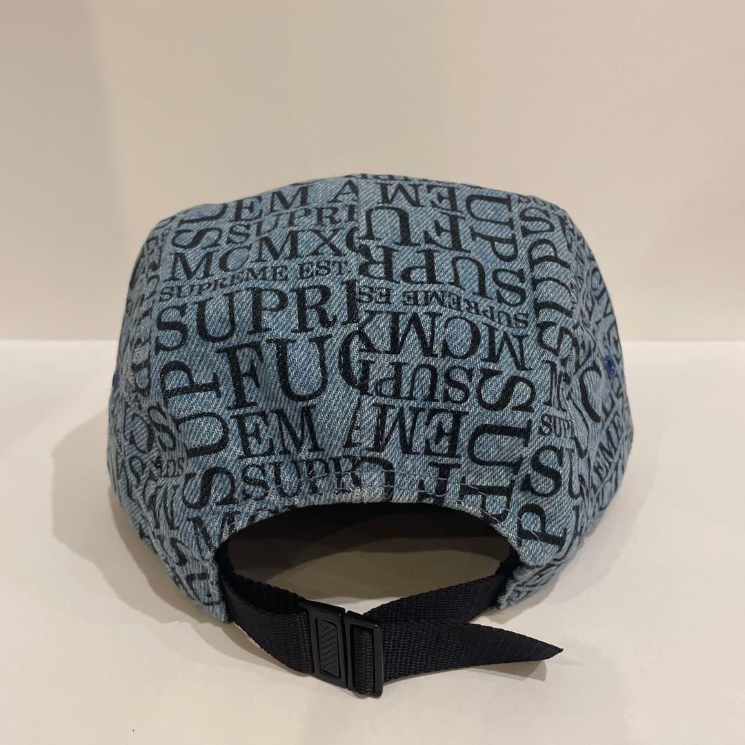 Supreme campcap キャンプキャップ文字柄 デニム