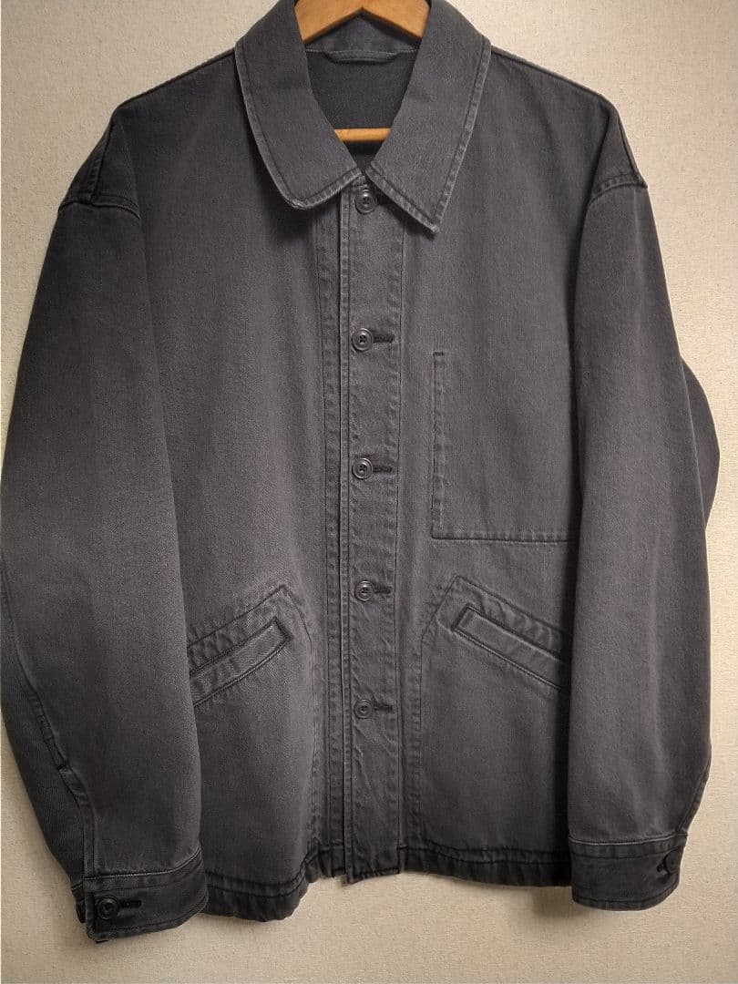 UNIQLO U オーバーサイズカラーデニムジャケット グレー Mサイズ