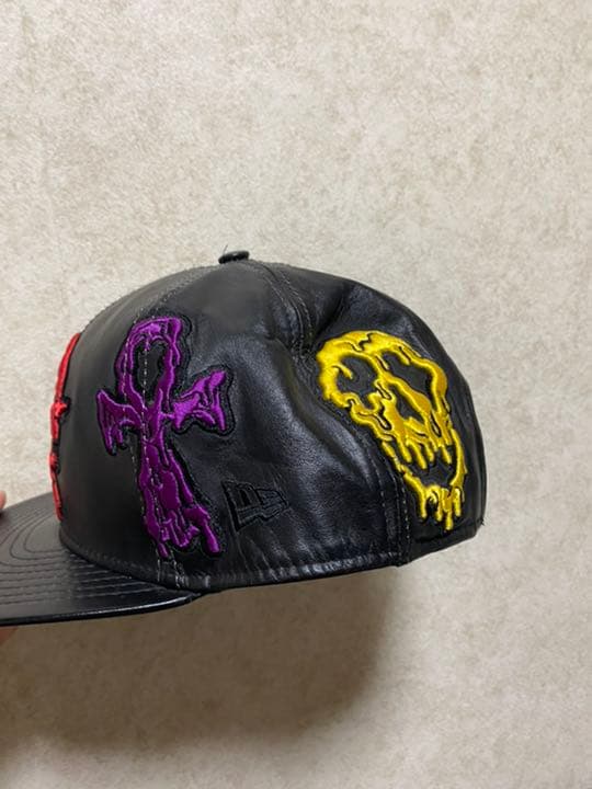 New Era ニューエラ　ジェレミースコットコラボ　レザー　キャップ　黒