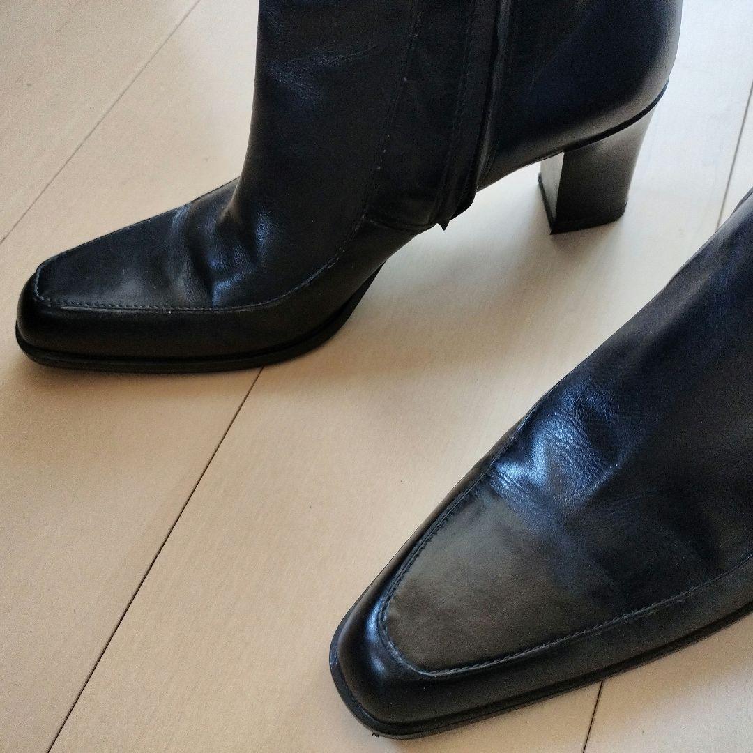 美品　BALLY 　バリー　本革　ショートブーツ　イタリア製　ブラック　36