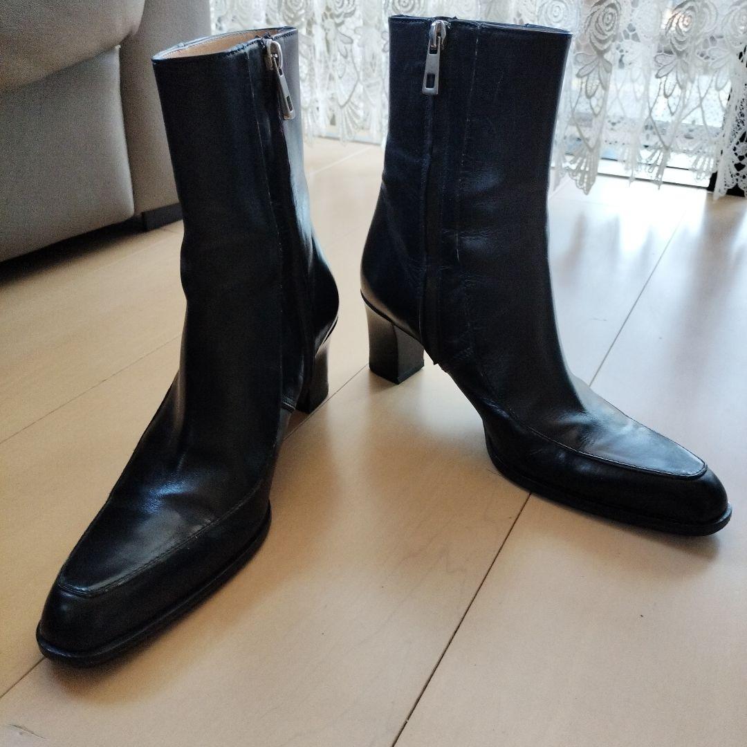美品　BALLY 　バリー　本革　ショートブーツ　イタリア製　ブラック　36