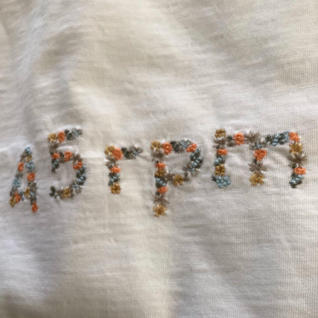45R タグ付き　新品　フラワー刺繍ロゴ