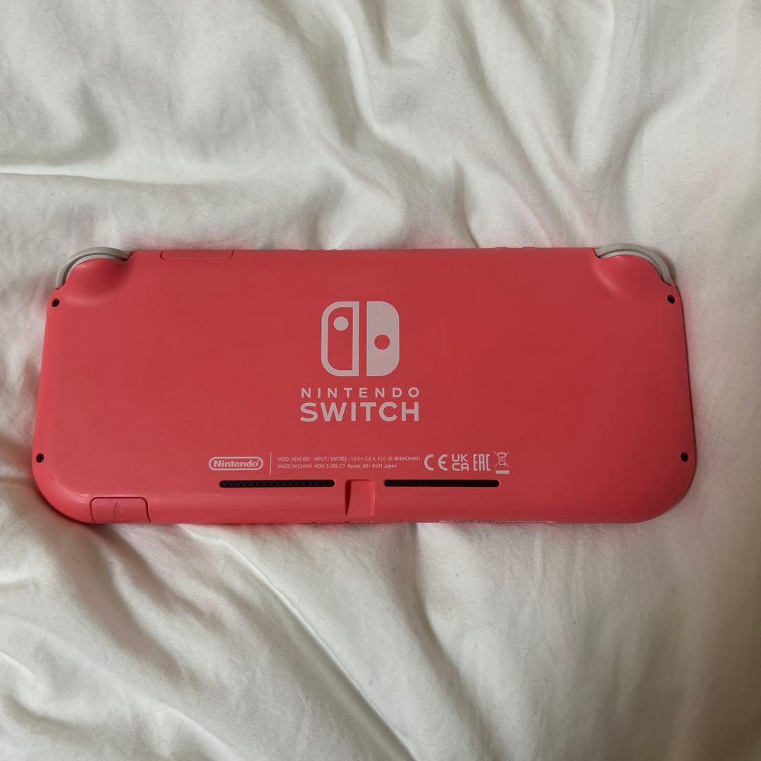 Switchライト コーラルピンク 充電器付き