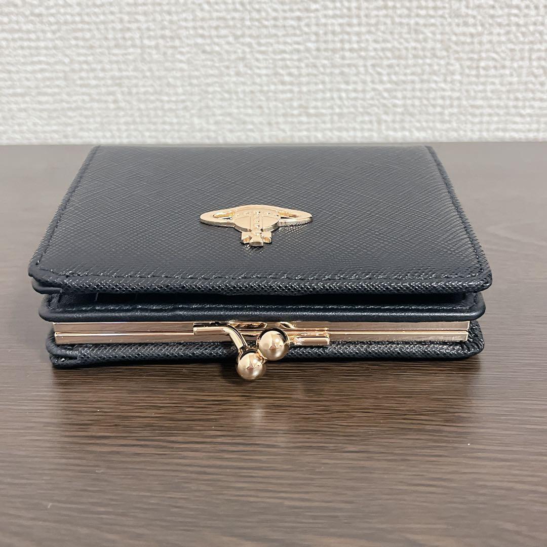 VivienneWestwood ミニ財布　ブラック　二つ折り財布　がま口