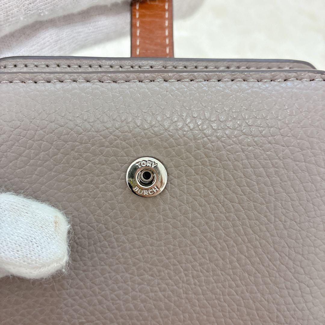 Tory Burch トリーバーチ ロビンソン 二つ折り財布 グレージュ