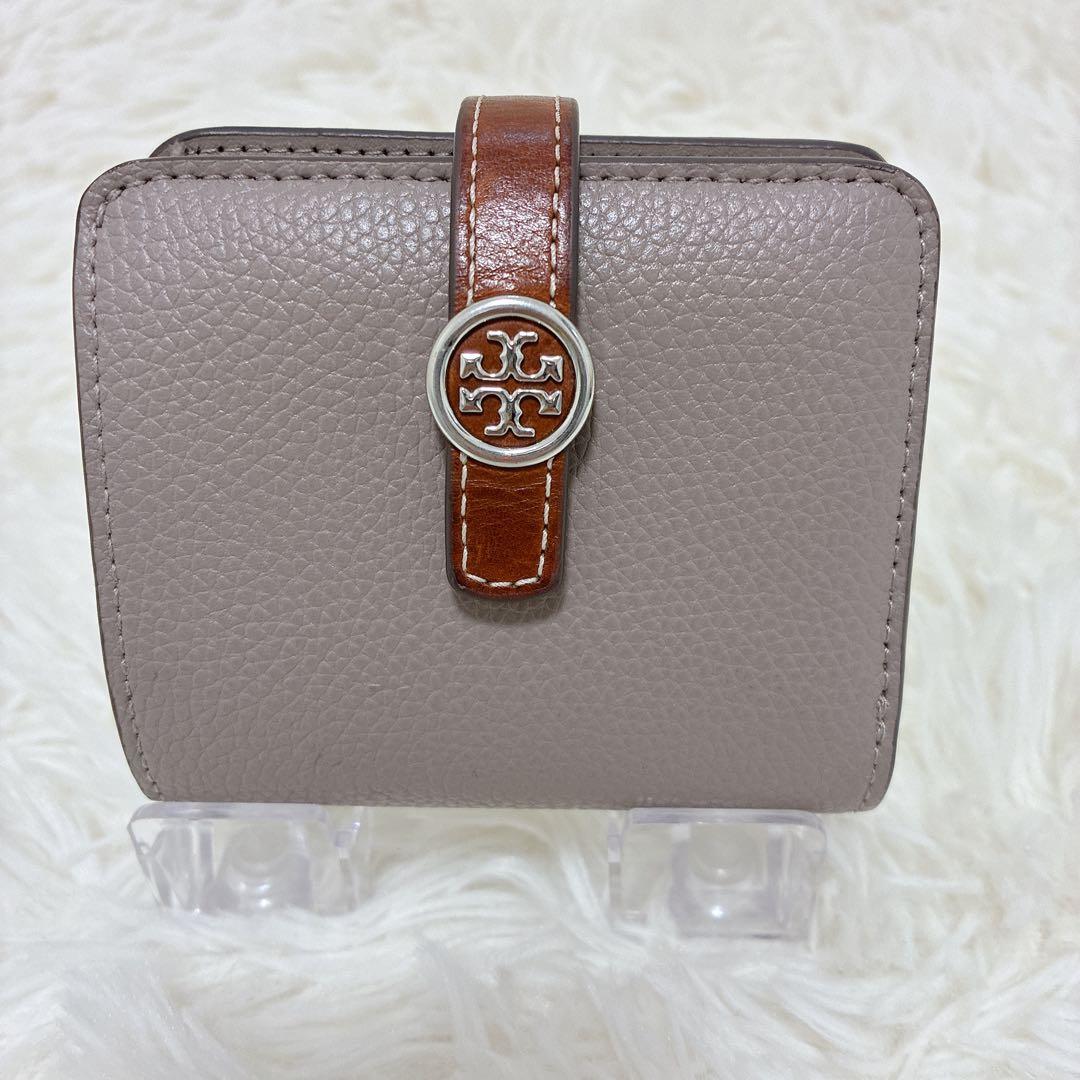 Tory Burch トリーバーチ ロビンソン 二つ折り財布 グレージュ