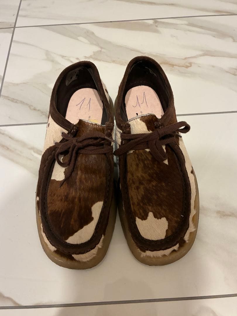 ZARA Clarksコラボ ハラコ wallabees ワラビー