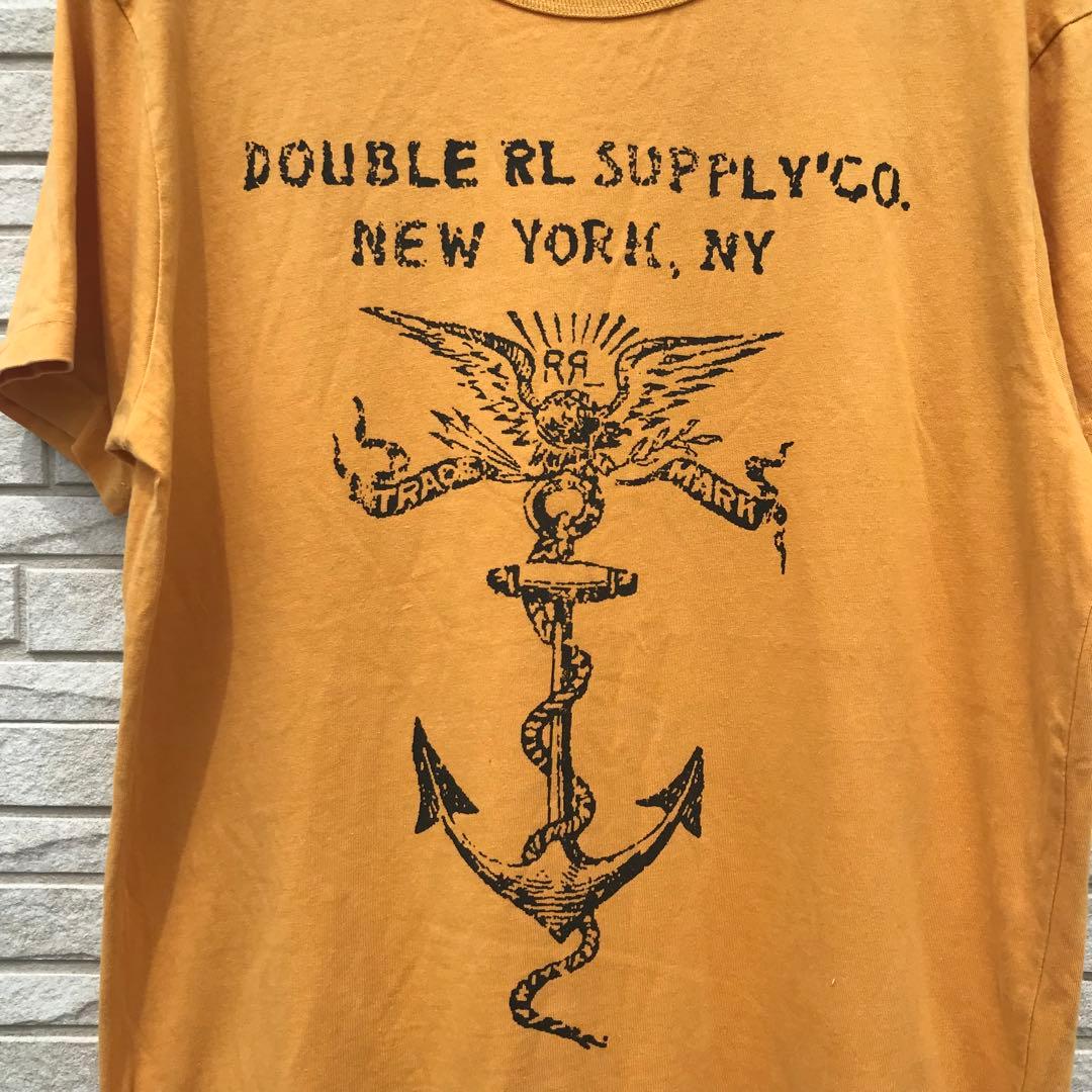 ダブルアールエル　Tシャツ　L　イエロー　錨
