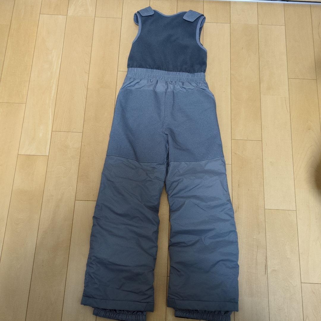 【美品】120cm　XS　Columbia　スキーウェア　上下セット　赤✕グレー