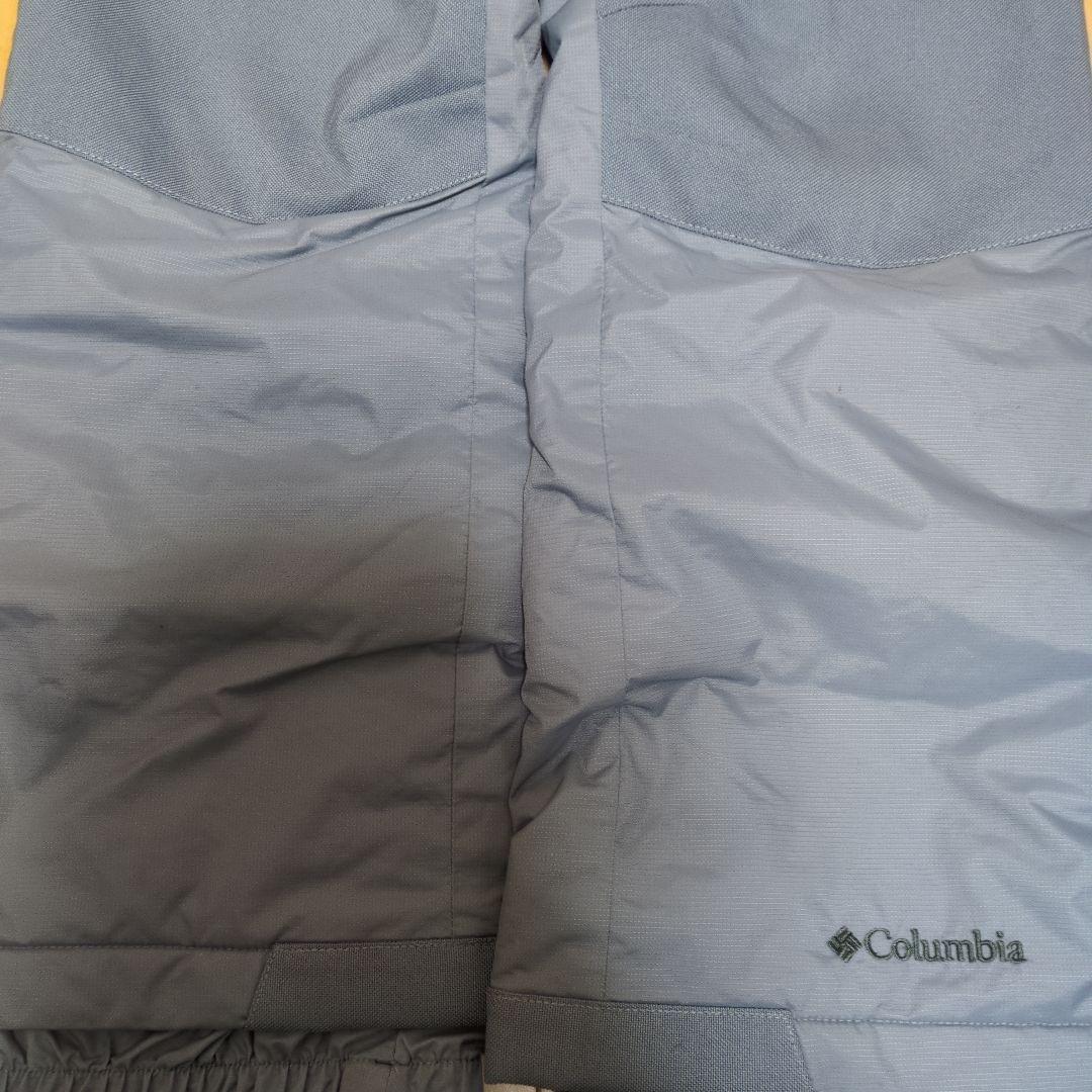【美品】120cm　XS　Columbia　スキーウェア　上下セット　赤✕グレー